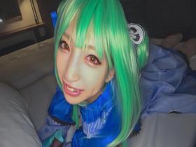 ポケットサイズの可愛すぎるコスプレイヤー＠ビデマップAK●BAアダルト館 ＃美少女＃素人＃ミニマム＃ドM体質＃乳首つねり＃足舐め＃ベロキス＃金玉カリ裏舐め＃しゃぶりフェラ＃口内射精＃華奢マ●コ＃雑魚マ●コ＃ズボメリ＃ヌルテカオイル＃ごっくん＃ハメ撮り　サンプル画像09